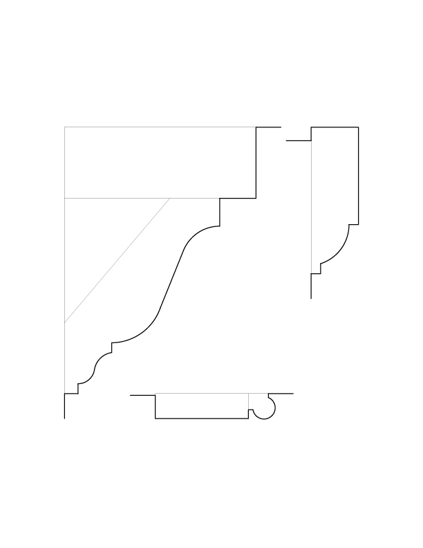 DORMER WINDOW NO. 303 MOULDINGS