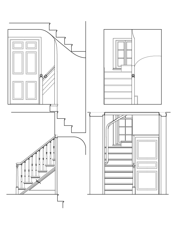 MAIN STAIRWAY ELEVATION