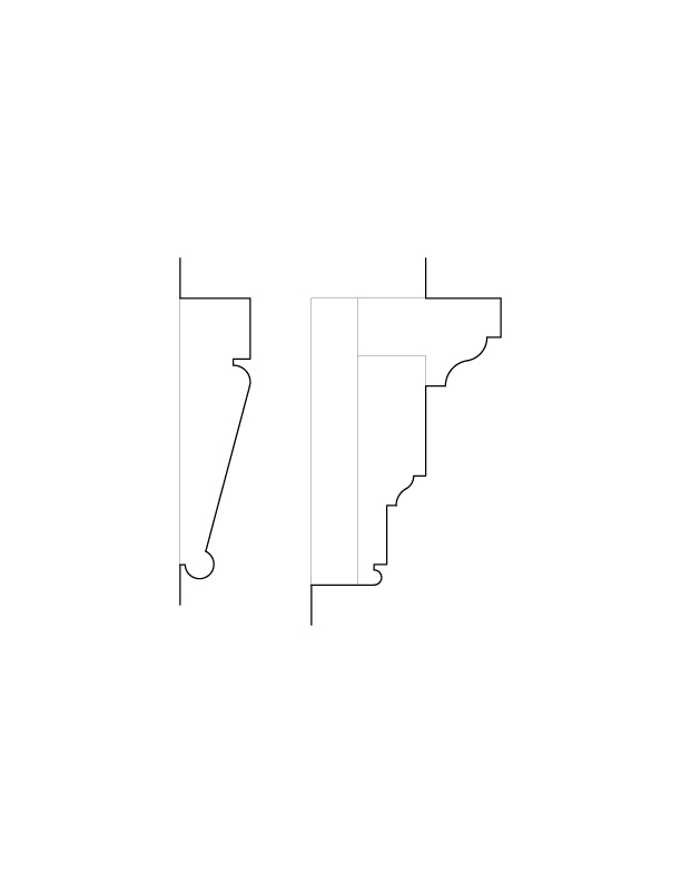 MAIN STAIRWAY MOULDINGS