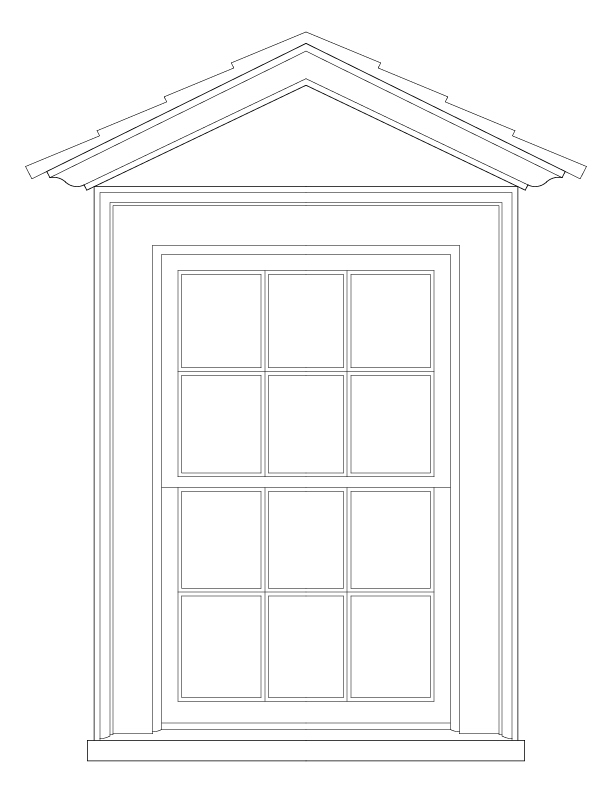 SOUTH DORMER WINDOW ELEVATION