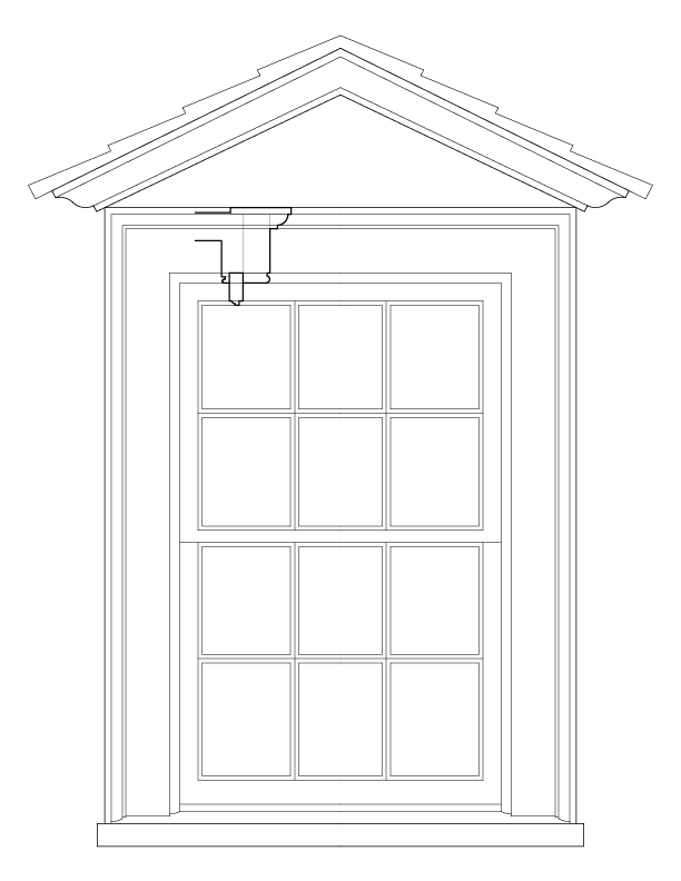 SOUTH DORMER WINDOW ELEVATION