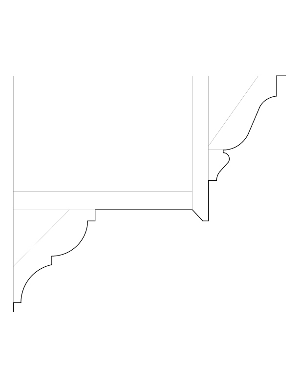 CORNICE NO. 3 MOULDINGS