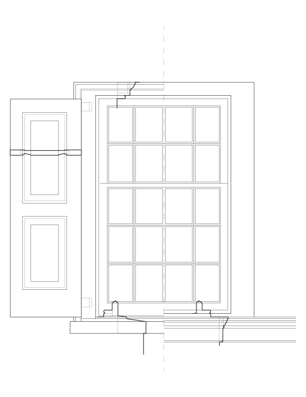 SECOND FLOOR WINDOW ELEVATION