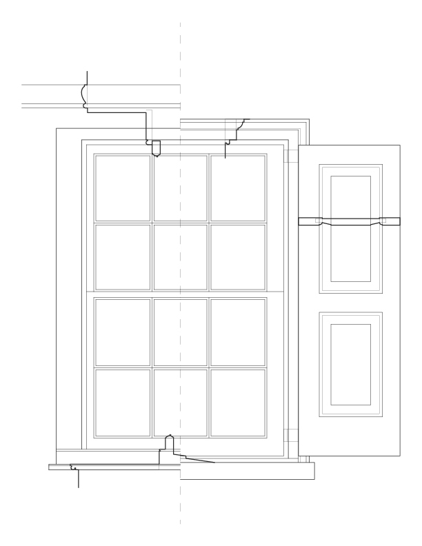 SECOND FLOOR WINDOW ELEVATION