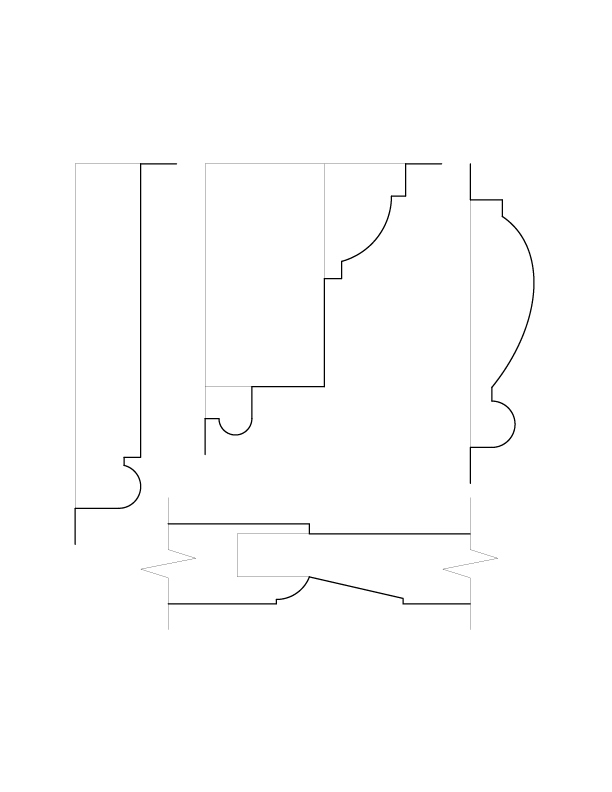 SECOND FLOOR WINDOW MOULDINGS