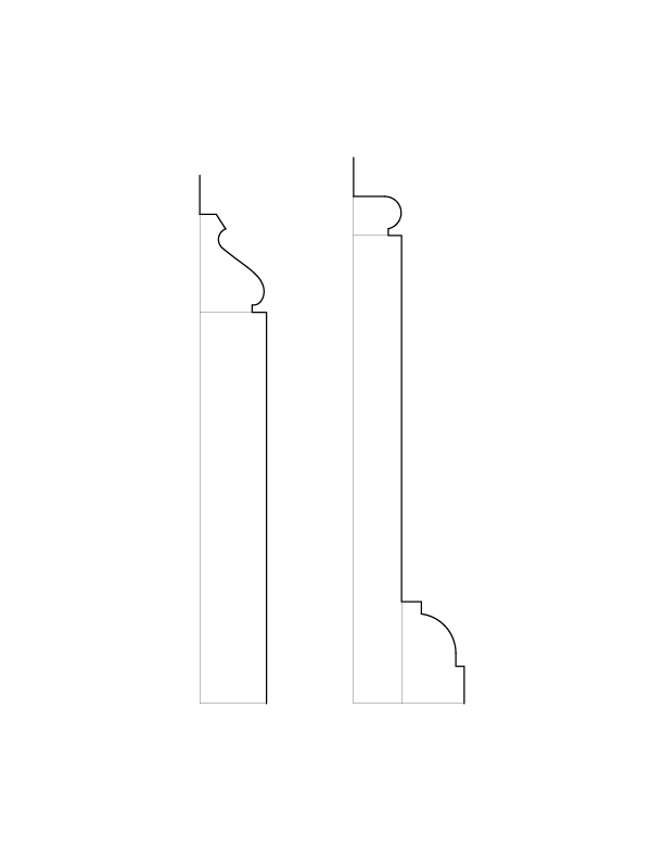 SECOND FLOOR WINDOW MOULDINGS