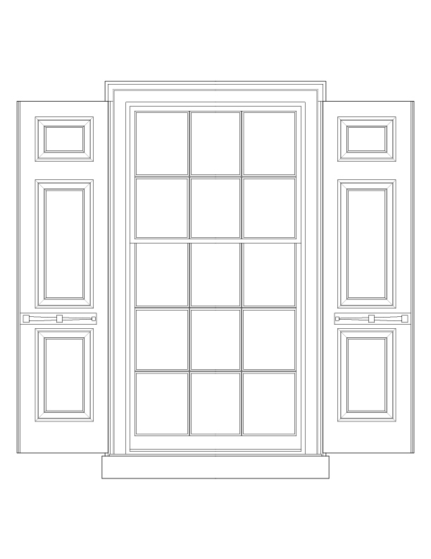 WINDOW NO. 101 ELEVATION