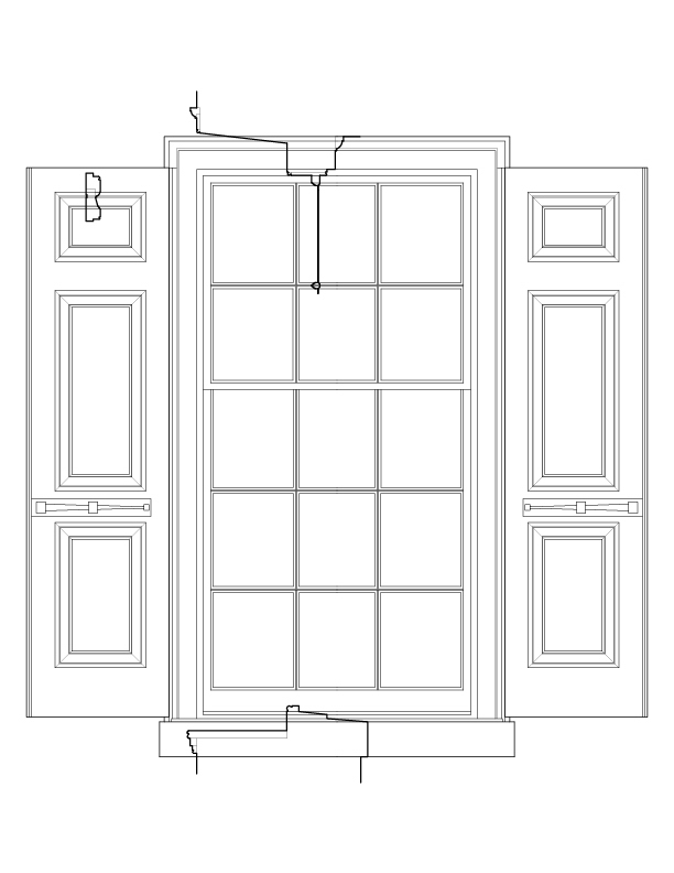 WINDOW NO. 101 ELEVATION