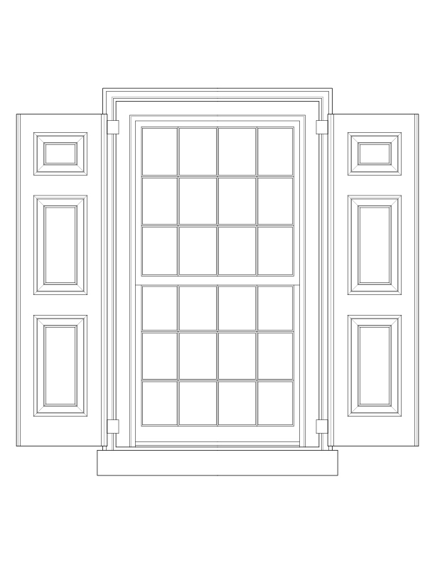 WINDOW NO. 107 ELEVATION