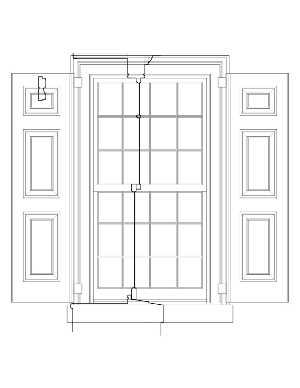 WINDOW NO. 107 ELEVATION
