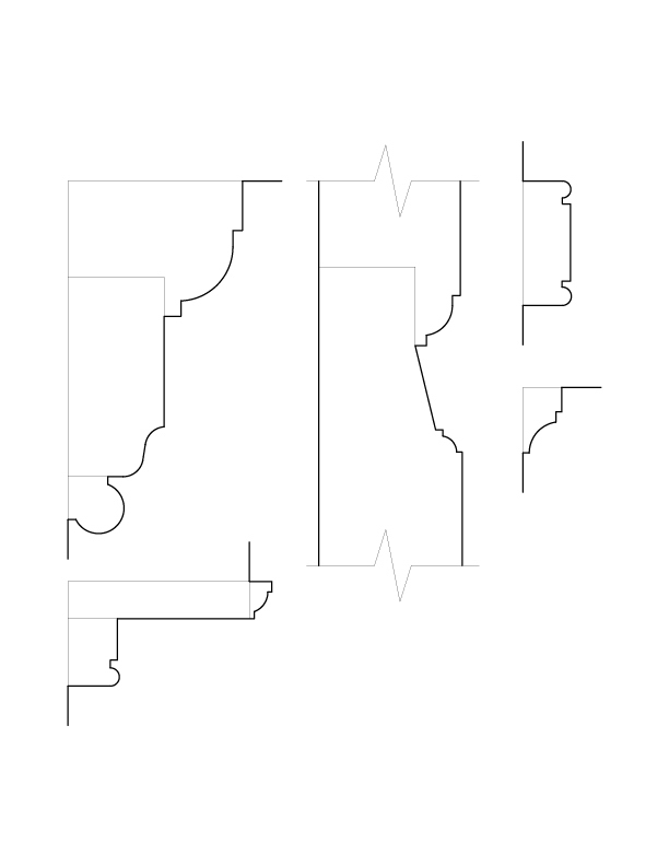 DOOR NO. 103 EXTERIOR MOULDINGS