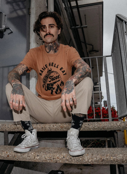 Raise Hell Eat Tacos Unisex Tee