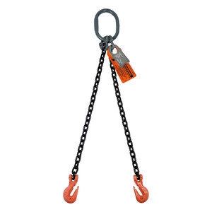 Chain Sling - 9/32" x 5' Double Leg with Grab Hook - Grade 100 - Main