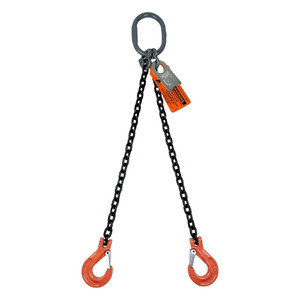 Chain Sling - 5/16" x 6' Double Leg with Sling Hooks - Grade 100 - Main