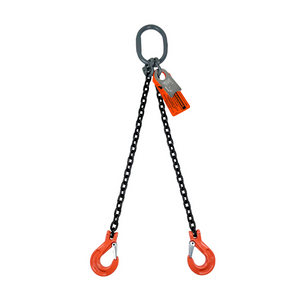 Chain Sling - 9/32" x 6' Double Leg with Sling Hooks - Grade 100