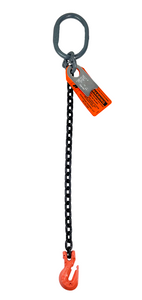 Chain Sling - 1/2" x 10' Single Leg with Grab Hook - Grade 100 Chain Sling - 1/2" x 10' Single Leg with Grab Hook - Grade 100