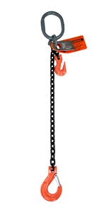 Chain Sling - 9/32" x 5' Single Leg with Sling Hook and Adjuster - Grade 100 Chain Sling - 9/32" x 5' Single Leg with Sling Hook and Adjuster - Grade 100