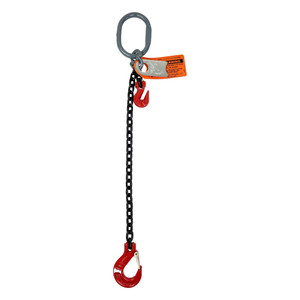 Chain Sling - 5/16" x 10' Single Leg with Sling Hook and Adjuster - Grade 80 - Main