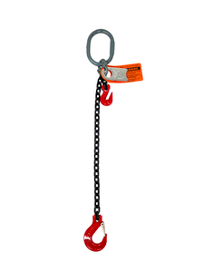 Chain Sling - 5/16" x 5' Single Leg with Sling Hook and Adjuster - Grade 80 Chain Sling - 5/16" x 5' Single Leg with Sling Hook and Adjuster - Grade 80