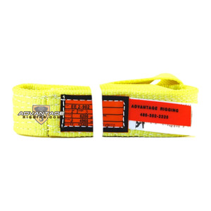 Nylon Lifting Sling - Twisted Eye and Eye - 2" x 3' - 2 Ply - Main