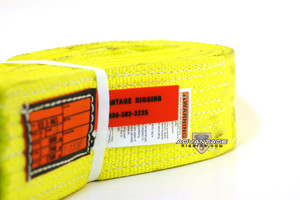 Nylon Lifting Sling - Twisted Eye and Eye - 3" x 16' - 2 Ply Nylon Lifting Sling - Twisted Eye and Eye - 3" x 16' - 2 Ply