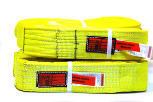 Eye/Eye Nylon Slings Twisted Eye 2 Ply, 3" Wide 1 each 8', 10', 12', 16', and 20' Eye/Eye Nylon Slings Twisted Eye 2 Ply, 3" Wide 1 each 8', 10', 12', 16', and 20'