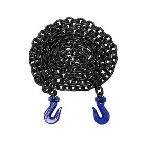 3/8" - Grade 100 Binder Chain - Grab Hooks - 16' Length 3/8" - Grade 100 Binder Chain - Grab Hooks - 16' Length