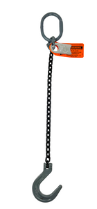 Chain Sling - 1/2" x 5' Single Leg with Foundry Hook - Grade 80 Chain Sling - 1/2" x 5' Single Leg with Foundry Hook - Grade 80