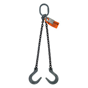 Chain Sling - 1/2" x 6' Double Leg with Foundry Hook - Grade 80 - Main
