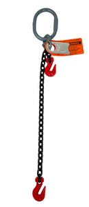 Chain Sling - 5/8" x 5' Single Leg Grab Hook with Adjuster - Grade 80 Chain Sling - 5/8" x 5' Single Leg Grab Hook with Adjuster - Grade 80