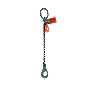 Chain Sling - 1/2" x 5' Single Leg with Positive Locking Hook with Adjuster - Grade 100