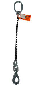Chain Sling - 5/8" x 5' Single Leg with Swivel Positive Locking Hook - Grade 80 Chain Sling - 5/8" x 5' Single Leg with Swivel Positive Locking Hook - Grade 80
