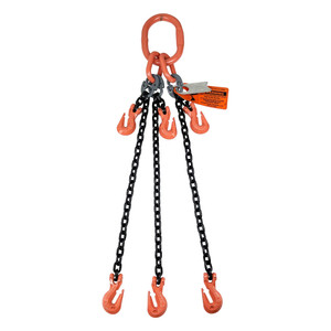 Chain Sling - 5/8" x 5' Triple Leg with Grab Hook and Adjusters - Grade 100 - Main