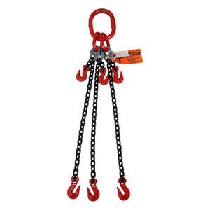 Chain Sling - 9/32" x 10' Triple Leg with Grab Hook and Adjusters - Grade 80 - Main