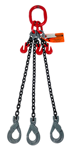 Chain Sling 1/2 x 10' Triple Leg Positive Lock Hooks Adjusters Grade 80 Chain Sling 1/2 x 10' Triple Leg Positive Lock Hooks Adjusters Grade 80