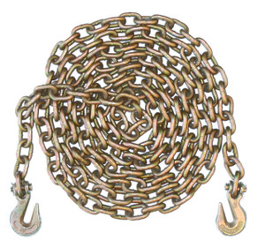 3/8" - Grade 70 Binder Chain - Grab Hooks - 25' Length 3/8" - Grade 70 Binder Chain - Grab Hooks - 25' Length