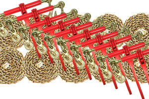 5/16 Transport Hauling Load Package - 10x Ratchet Binders - 10x 10' Foot Chains 5/16 Transport Hauling Load Package - 10x Ratchet Binders - 10x 10' Foot Chains
