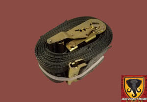 Qty (1) E-Track Ratchet Tie Down Strap 16' Qty (1) E-Track Ratchet Tie Down Strap 16'