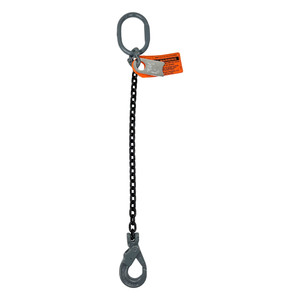 Chain Sling - 1/2" x 8' Single Leg with Positive Locking Hook - Grade 80 - Main