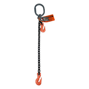 Chain Sling - 9/32" x 8' Single Leg with Grab Hook and Adjuster - Grade 100 - Main