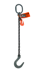 Chain Sling - 9/32" x 6' Single Leg with Foundry Hook and Adjuster - Grade 100 Chain Sling - 9/32" x 6' Single Leg with Foundry Hook and Adjuster - Grade 100