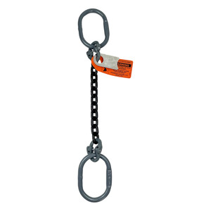 Chain Sling - 9/32" x 6' Single Leg with Oblong Ring - Grade 100 - Main