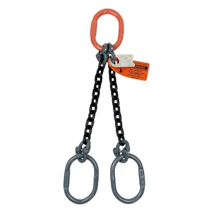 Chain Sling - 1/2" x 5' Double Leg with Oblong Rings - Grade 100 - Main