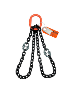 Chain Sling - 5/16" x 10' Double Leg with Endless Baskets - Grade 100 Chain Sling - 5/16" x 10' Double Leg with Endless Baskets - Grade 100