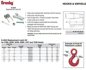 Crosby Latch Kit - H Crosby Latch Kit - H