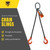 Chain Sling - 3/8" x 5' Double Leg with Sling Hooks - Grade 100 - Chain slings