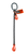 Chain Sling - 1/2" x 5' Single Leg Grab Hook with Adjuster - Grade 100