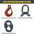 Chain Sling - 1/2" x 6' Triple Leg with Sling Hooks - Grade 100 - Matched grade fittings