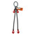 Chain Sling - 3/8" x 6' Double Leg with Grab Hook and Adjusters - Grade 80 - Main