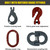 Chain Sling - 9/32" x 6' Single Leg with Positive Locking Hook and Adjuster - Grade 80 - Matched grade fittings